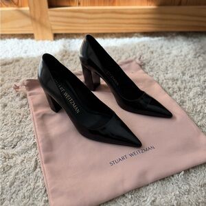 Stuart Weitzman Black Patent Leather Heels 8.5